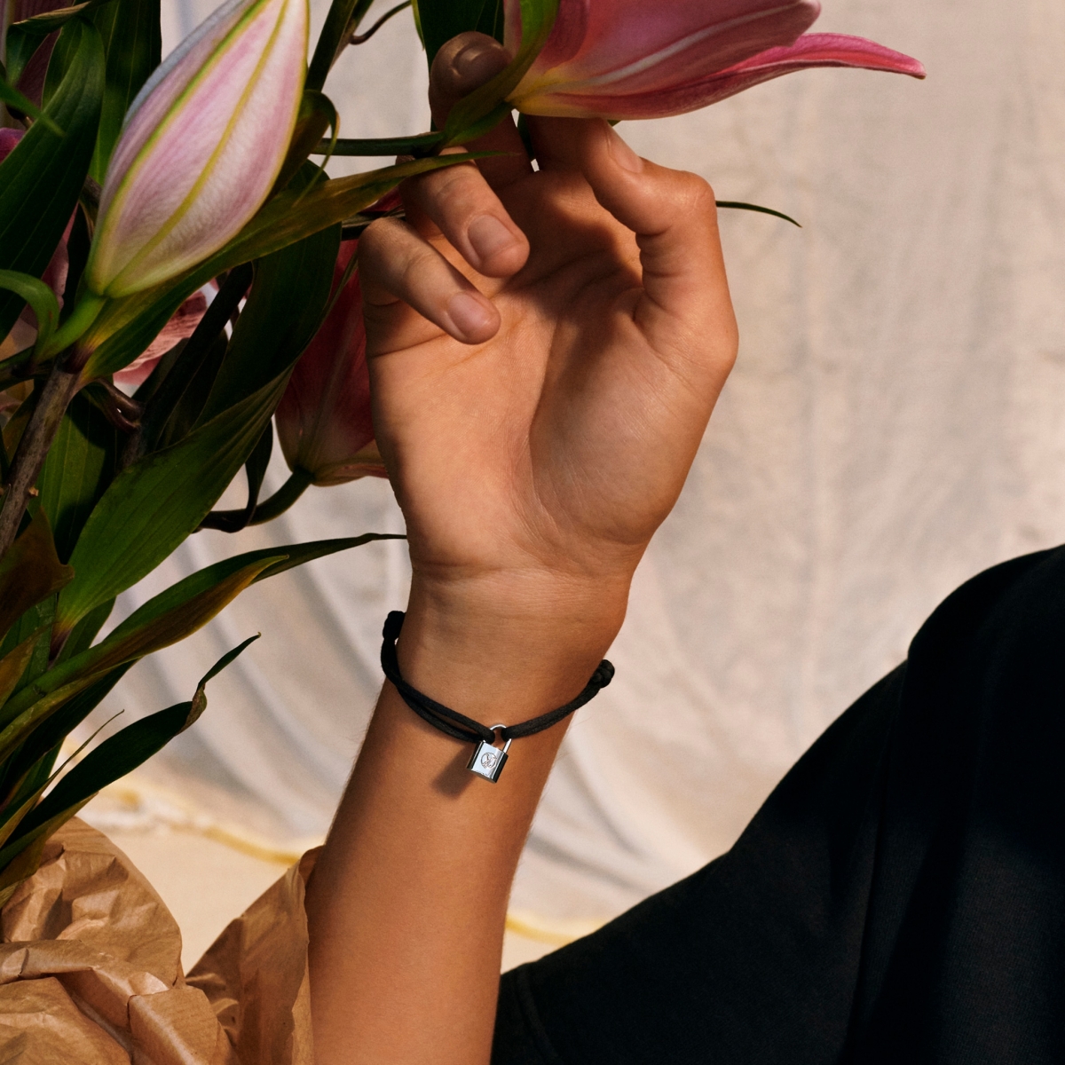 【名牌飾物】LV 慈善Silver Lockit手鏈DOUDOU LOUIS 循環再造純銀索繩手鏈/啤啤熊玩偶