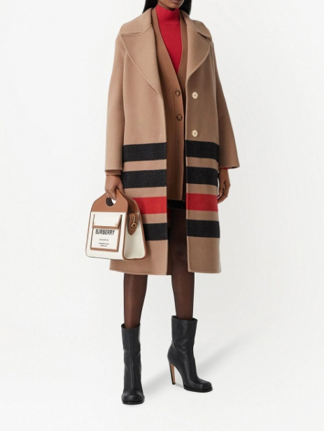 Burberry small two-tone logo-print tote bag HK$14,200