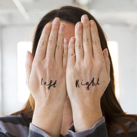 22歲澳洲女子左右不分，為防止迷路，竟在手上紋身「L、R」分辨方向？