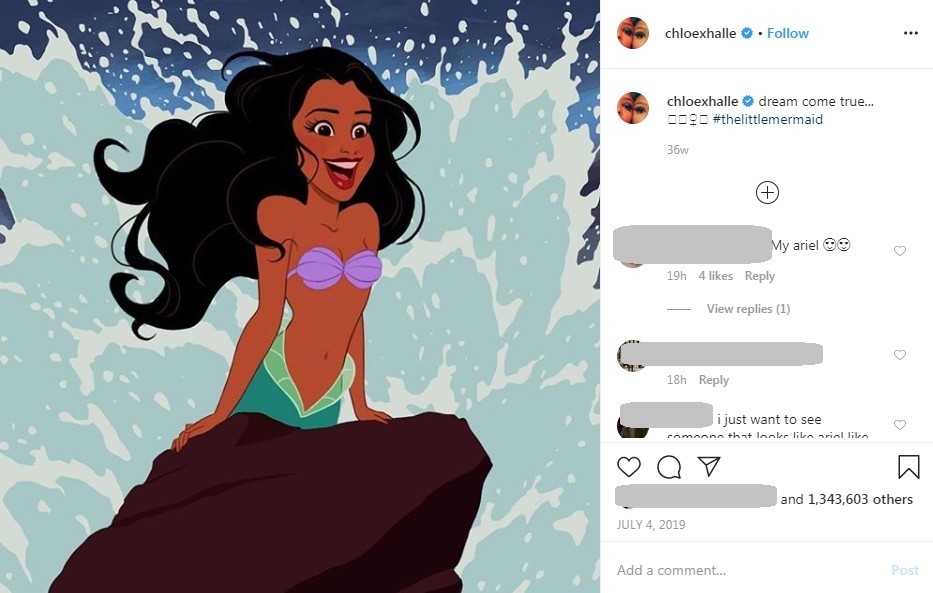 真人版《美人魚》電影正式開拍!Halle Bailey無懼爭議演Ariel