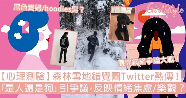 【心理測驗】森林雪地錯覺圖Twitter熱傳！第一眼看到人還是狗？反映心理現狀！
