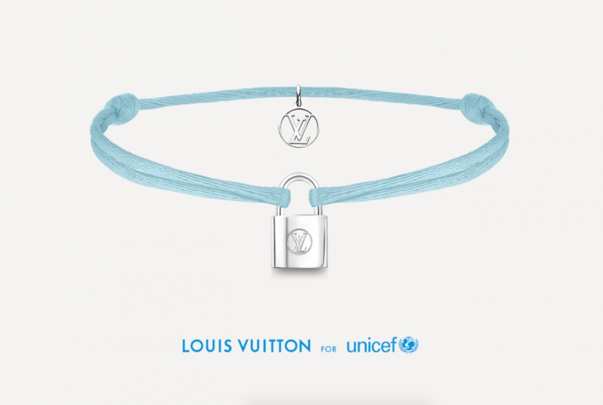 【名牌飾物】LV 慈善Silver Lockit手鏈DOUDOU LOUIS 循環再造純銀索繩手鏈/啤啤熊玩偶