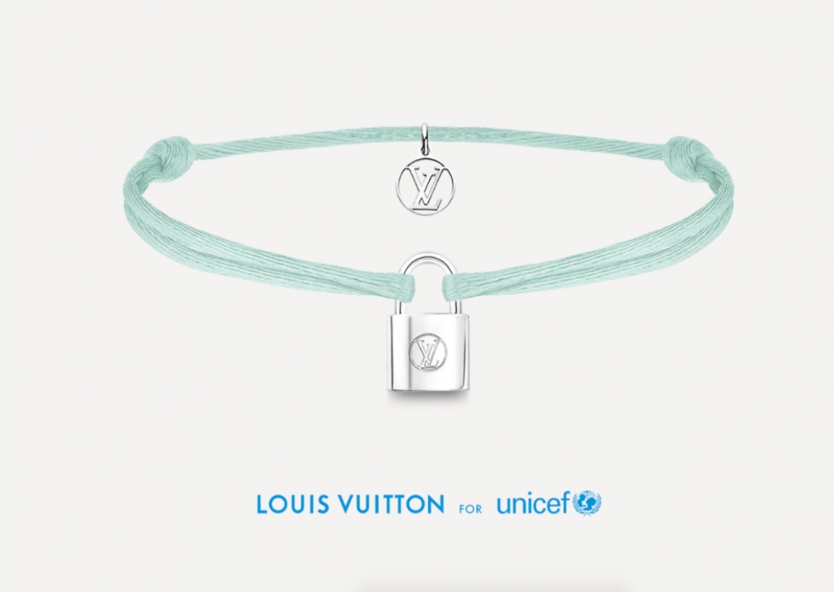 【名牌飾物】LV 慈善Silver Lockit手鏈DOUDOU LOUIS 循環再造純銀索繩手鏈/啤啤熊玩偶