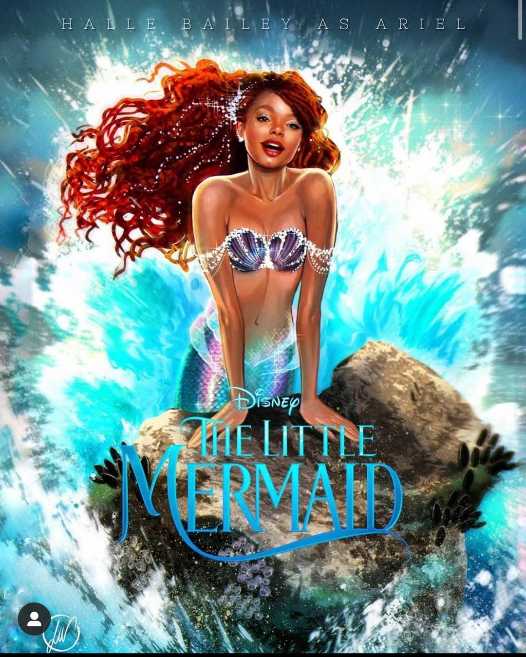 真人版《美人魚》電影正式開拍!Halle Bailey無懼爭議演Ariel