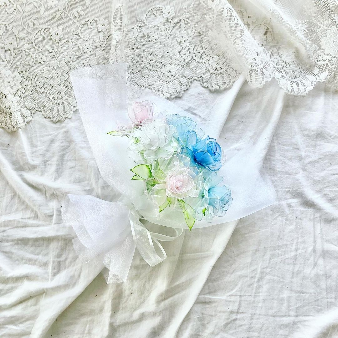 日本大熱「玻璃糖花束」!夢幻半透明質感,永不凋謝的浪漫代表