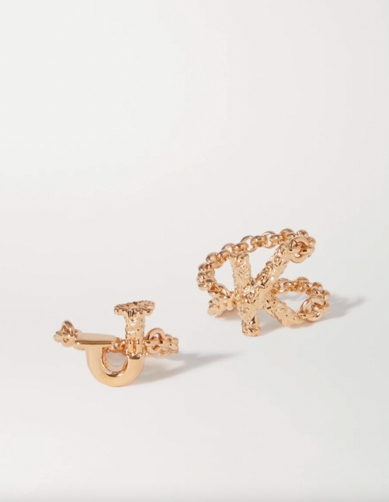 #CHLOÉ Alphabet gold-tone ring HK$2,180【即按此購買】