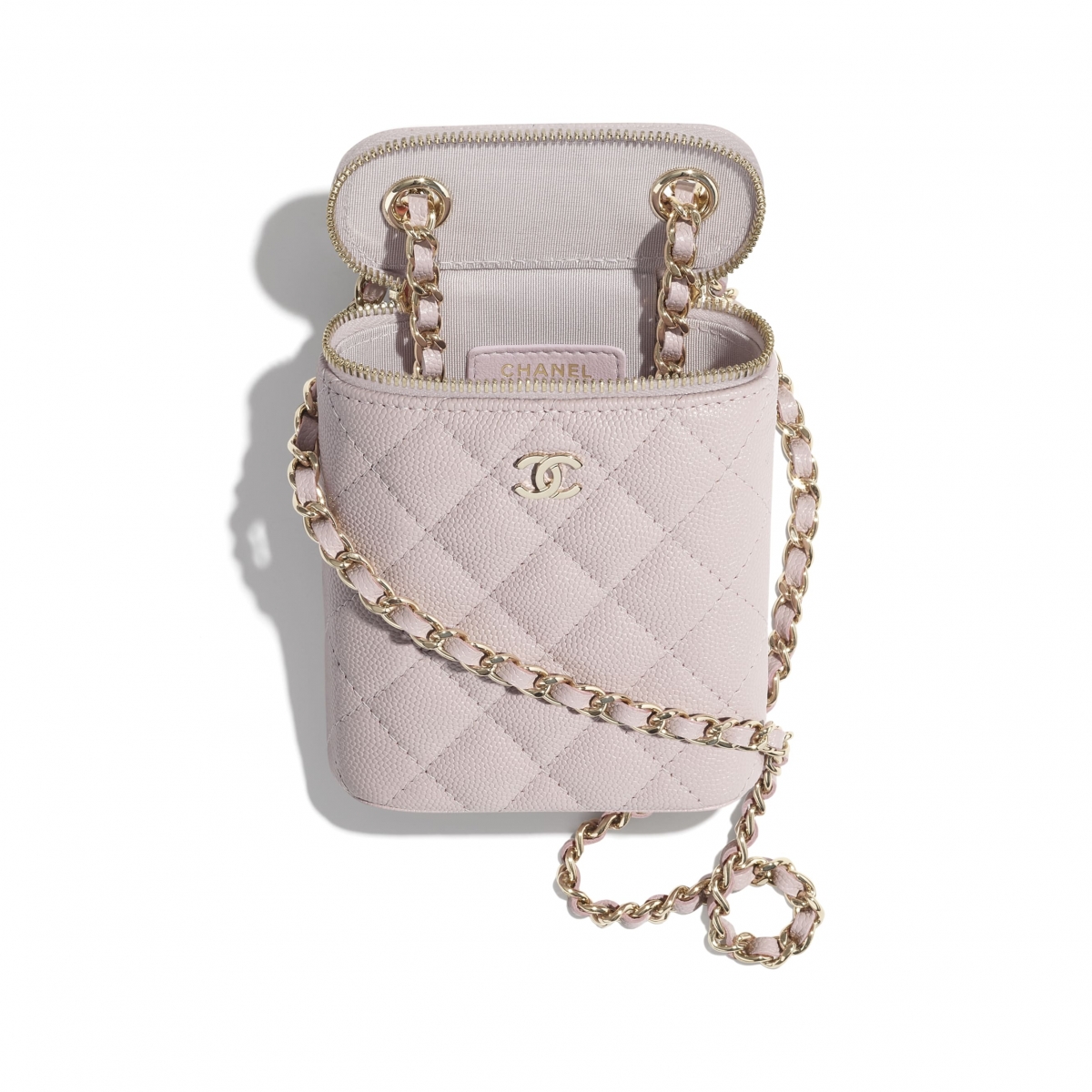 【Chanel手袋2021】銀包WOC小皮具/HK$15,000/山茶花薄荷綠珍珠鏈條零錢包必買