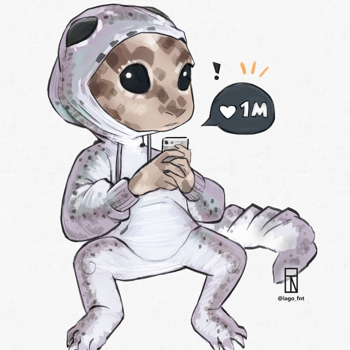 日本寵物守宮脫皮變著hoodie衛衣/守宮微笑萌樣爆紅