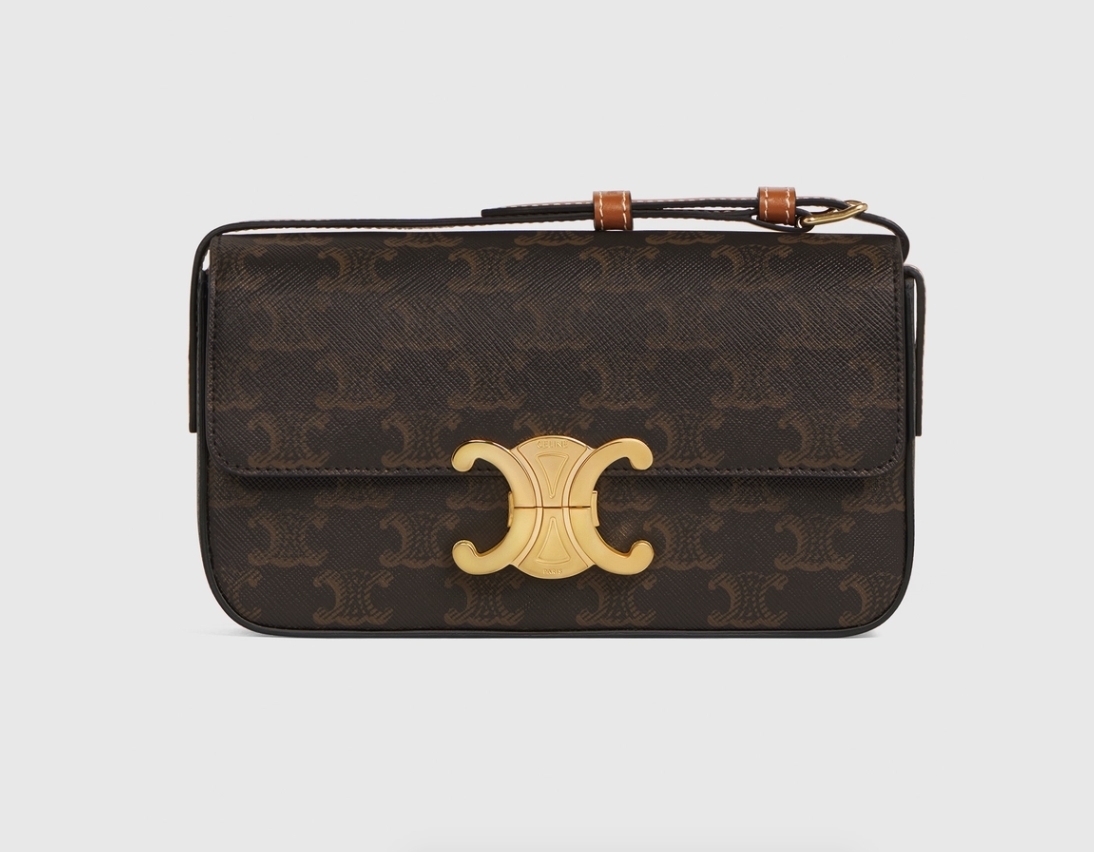【名牌手袋2021】CELINE凱旋門腋下包SHOULDER BAG/網購必買名牌腋下包