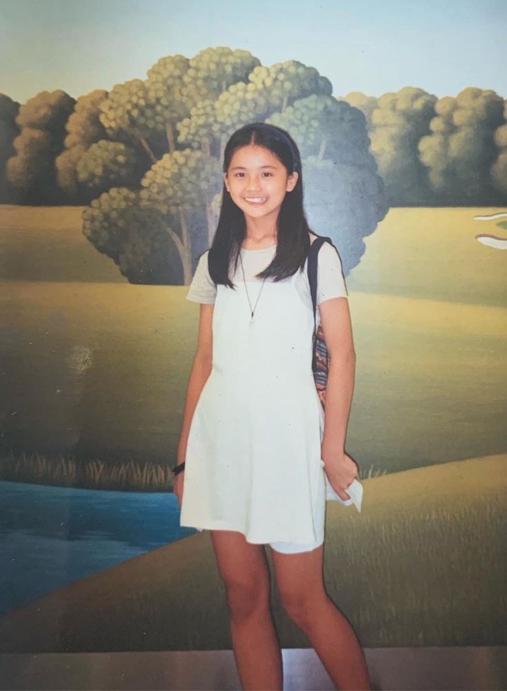 38歲阿Sa曬小五青蔥舊照,力證天然美人,同孖辮近照如餅印一樣,凍齡Look充滿少女味