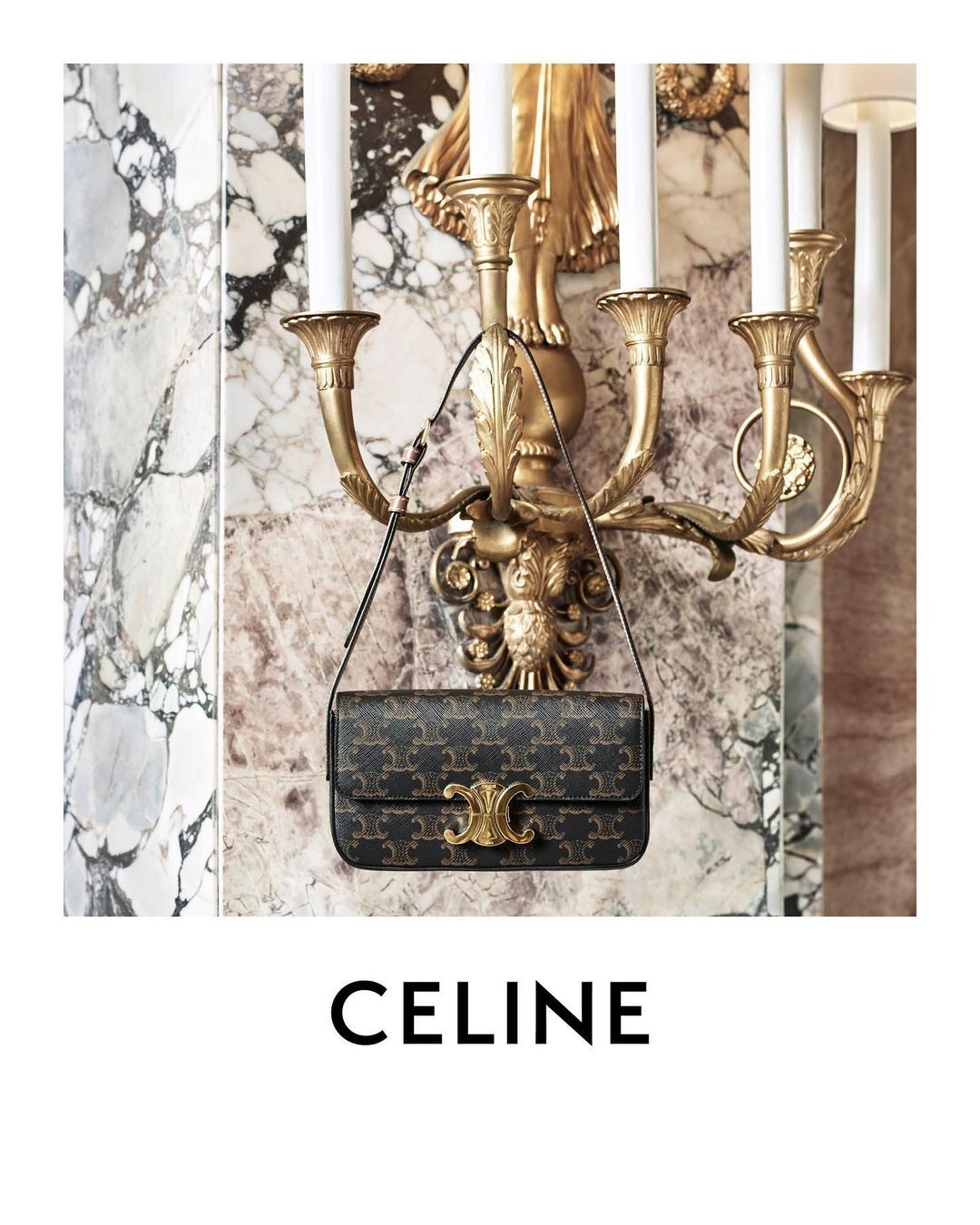 【名牌手袋2021】CELINE凱旋門腋下包SHOULDER BAG/網購必買名牌腋下包