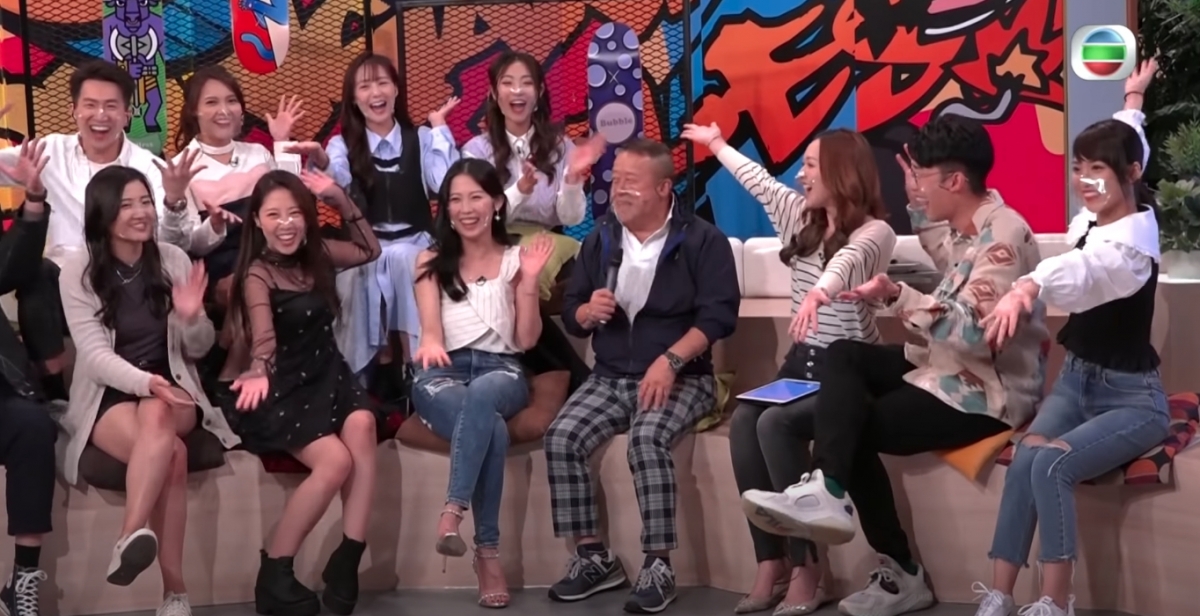 曾志偉來臨,後生仔把握機會介紹自己,馮盈盈和及林穎彤作為主持人都十分踴躍