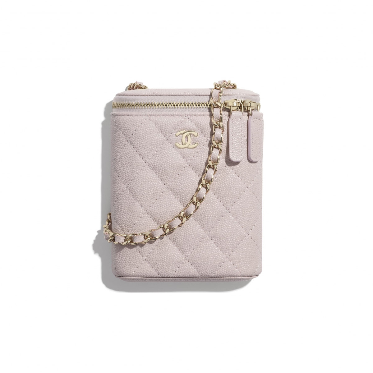 【Chanel手袋2021】銀包WOC小皮具/HK$15,000/山茶花薄荷綠珍珠鏈條零錢包必買