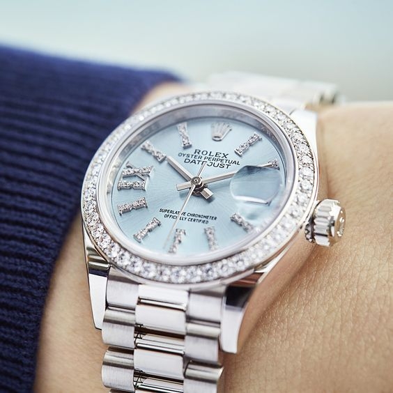 【Rolex手錶】冰藍色勞力士推介價錢/鑲鑽Lady-Datejust/Day-Date