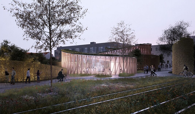 丹麥安徒生博物館在安徒生的故鄉奧登塞(Odense),隈研吾的設計理念就是「童話森林」