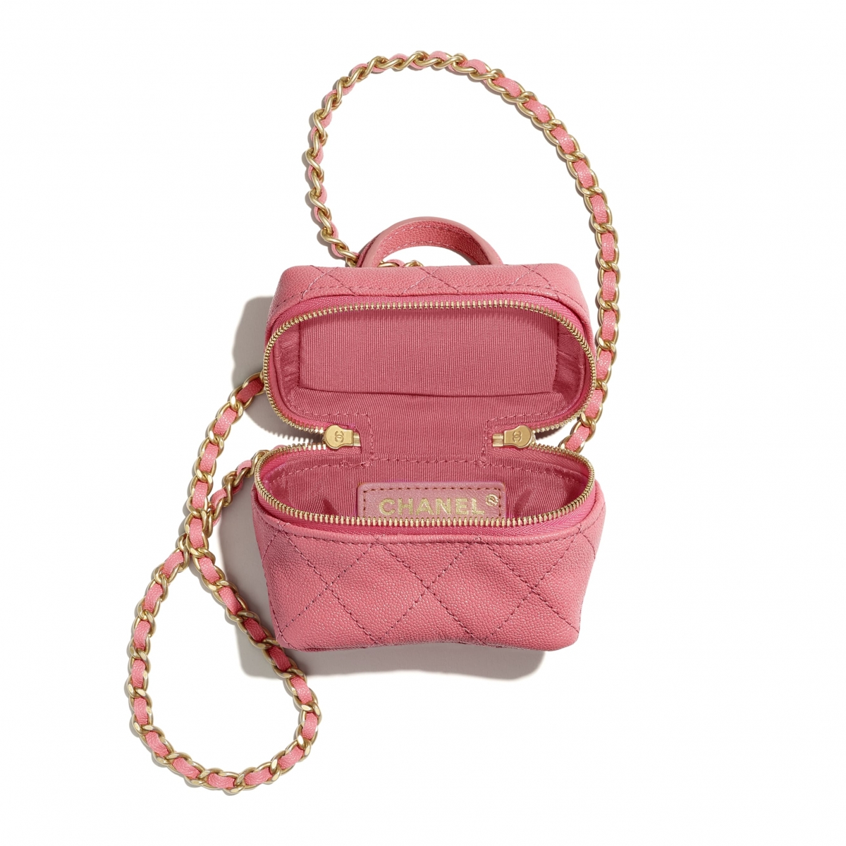 【Chanel手袋2021】銀包WOC小皮具/HK$15,000/山茶花薄荷綠珍珠鏈條零錢包必買