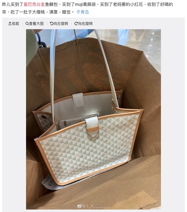 -大陸Starbucks-仿名牌-手袋-週邊-白金魚鱗-LV-星巴克-7