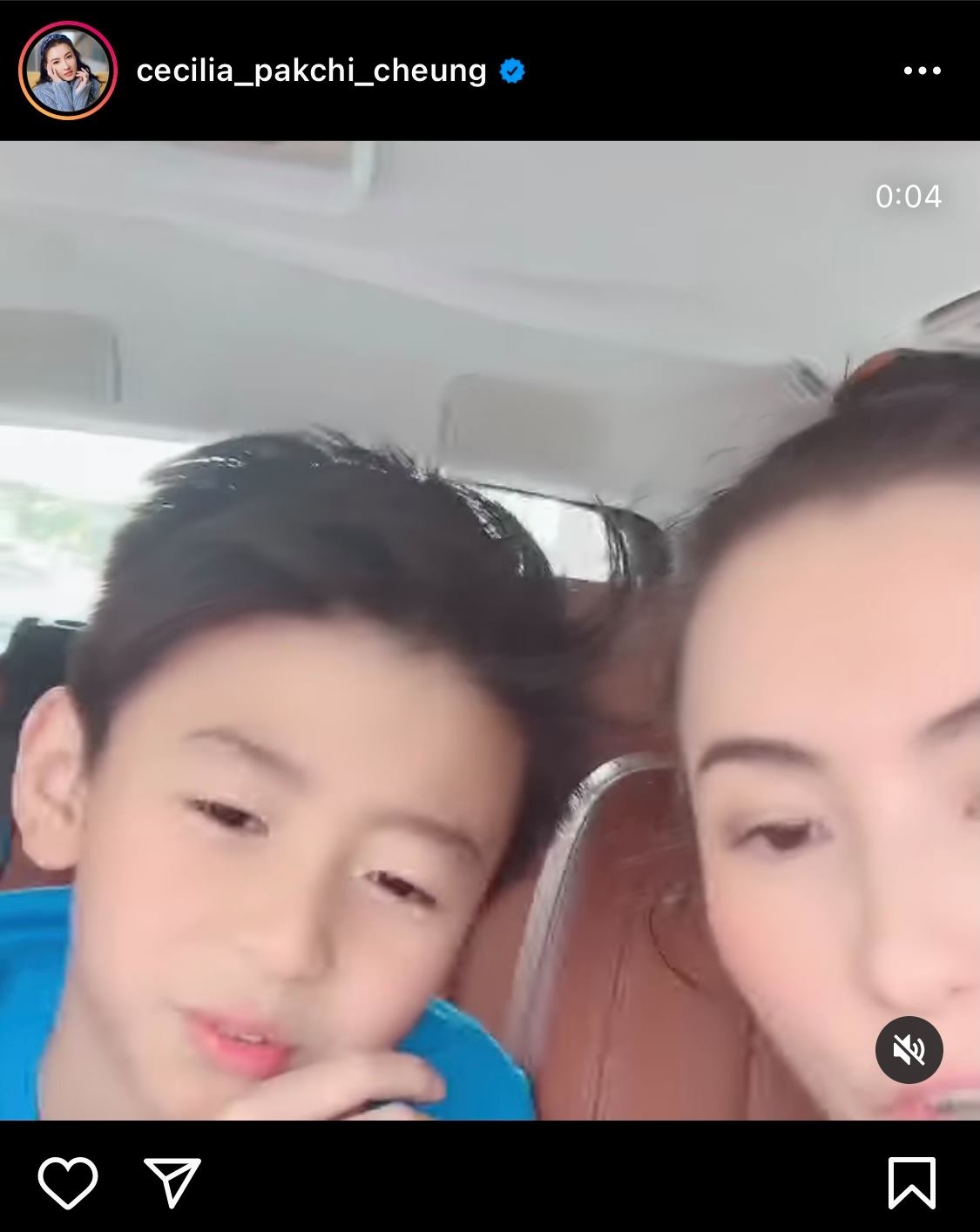 不過另一被網民熱議的焦點,則是落在張柏芝 仔 Quintus 的高顏值上!