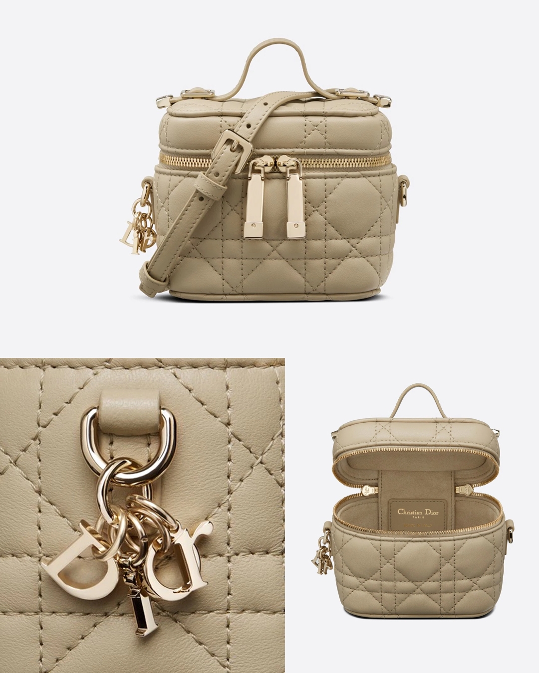 今季Dior又再推出令人心動的新化妝袋款-Lady Dior Micro Vanity Case!