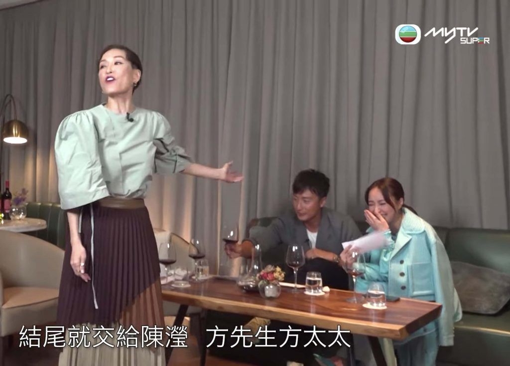 兩人之後更在節目《Tiger's Talk》上表現親暱,陳瀅更大爆方力申有單獨約過她食飯力追她,不過她並沒有應約!