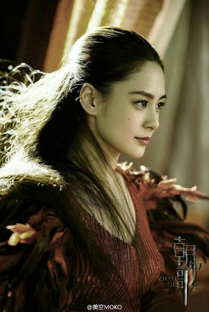 阿嬌在《朝歌》飾演的羽族女王同樣令人眼前一亮，早在2016年就開始拍攝，有望在今年播出～