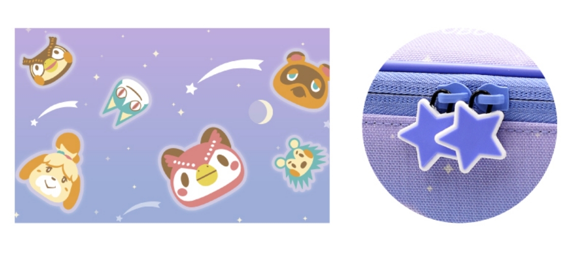 【動物森友會】Switch星空紫色精品/迷你無線搖桿/遊戲直立架/收納袋
