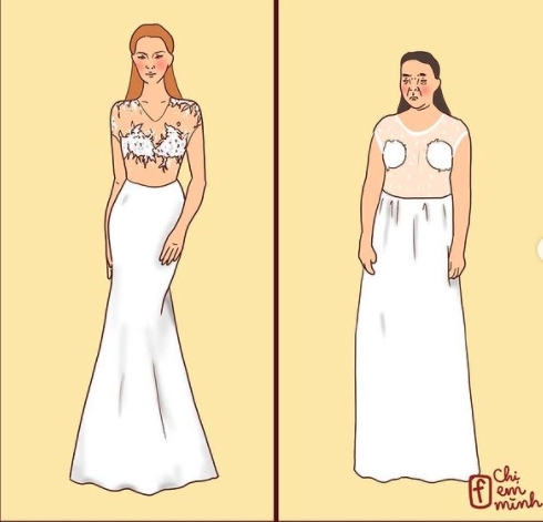 貨到後，往往都和照片上的模特兒氣質差天共地。幻想和現實要分清楚......