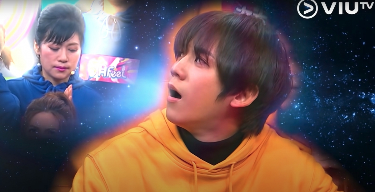 姜《濤考有feel》比七師傅超強的「咒語」嚇得O嘴，轉頭一望師傅表示神奇。