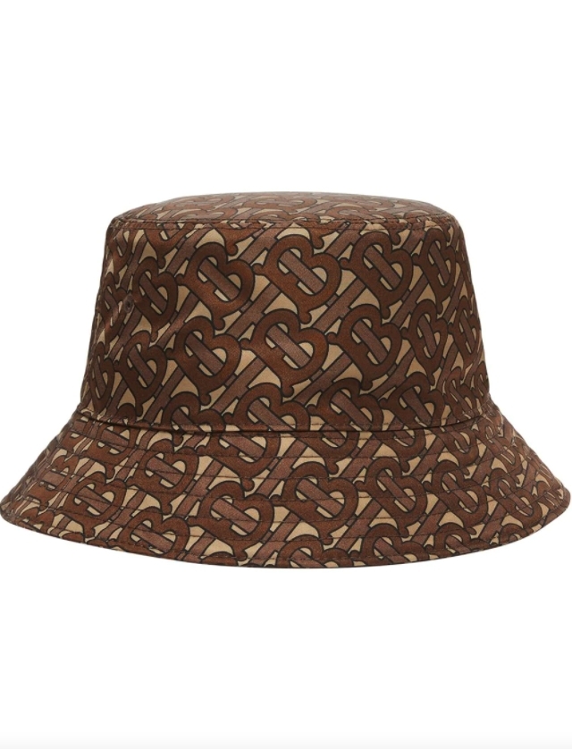 【名牌帽推薦】Burberry monogram-print bucket hat HK$2,700