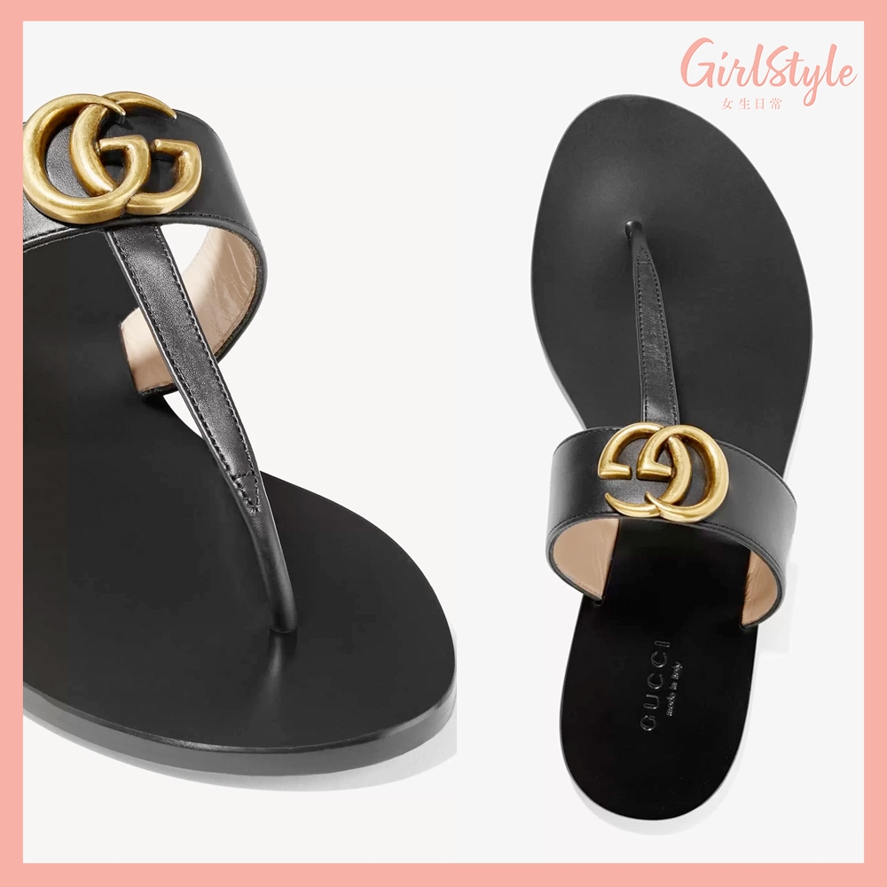GUCCI Marmont logo-embellished leather sandals HK$4,500