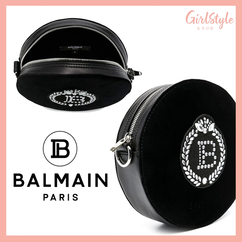 Balmain Kids embellished logo circle bag HK$1,688