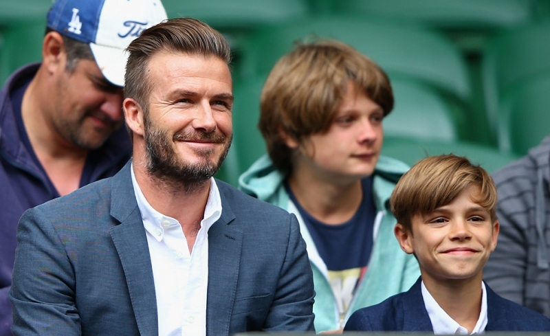 David Beckham二仔Romeo從小五官就非常精緻迷人,絕對是位小帥哥~