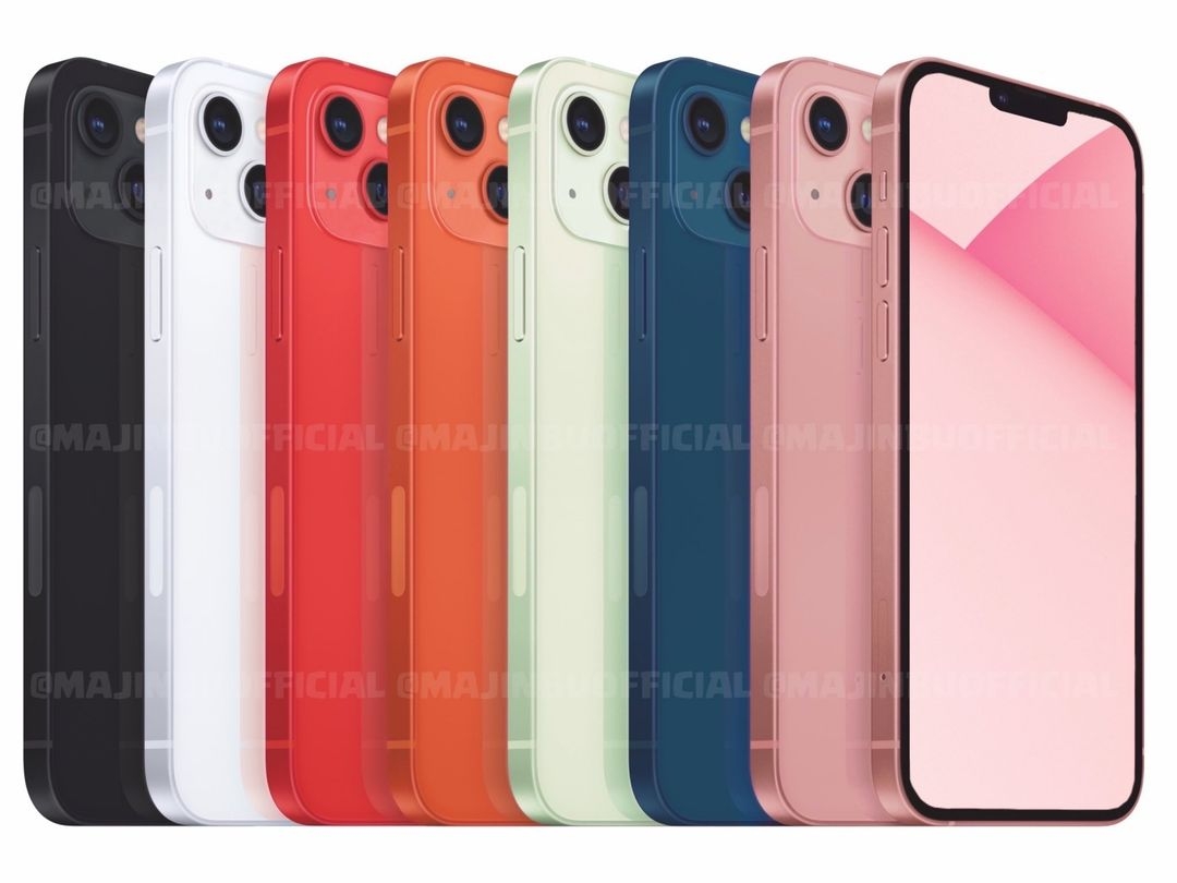推測iPhone 13mini將會推出以下7種色調,其中「Tiffany Blue」成最多女生熱捧的新色