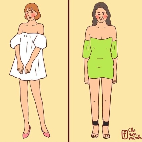 愛美的女生也經常會購物，不過網購的風險就比較大，畢竟不能試身，只能幻想衣服的模樣。