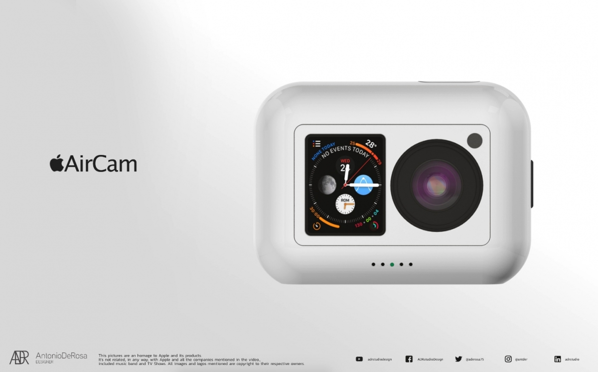 Apple迷你運動相機「AirCam」概念圖曝光!5K高畫質/Siri/FaceID