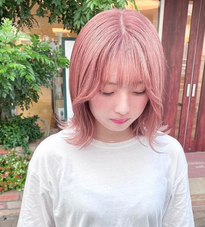 櫻花柑橘杏髮色感覺典雅又可愛,日系感超重!