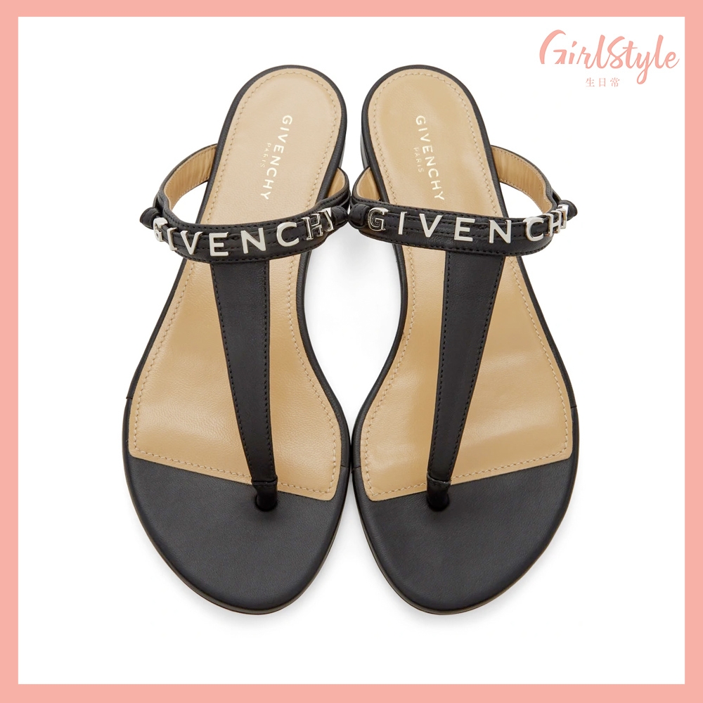 GIVENCHY Black Elba Thong Sandals HK$3860