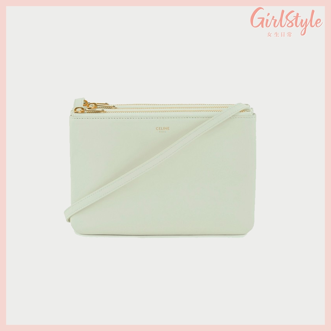 【粉嫩系名牌手袋2021】CELINE Trio small bag in smooth lambskin