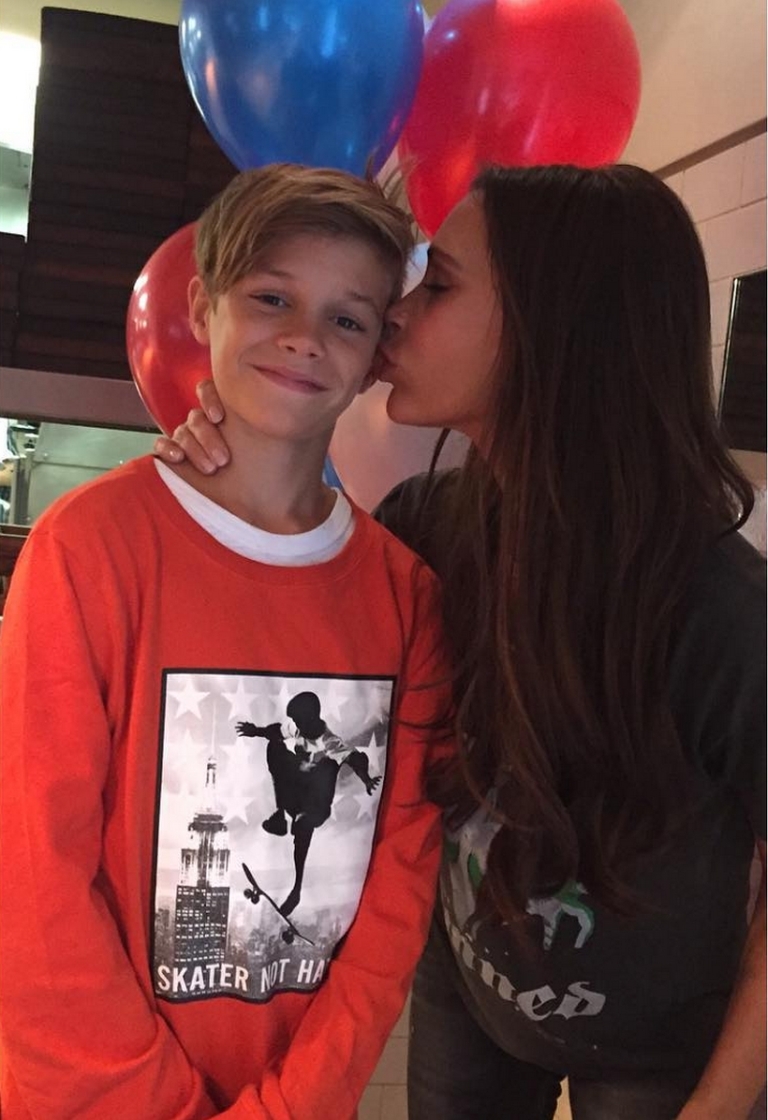 David Beckham二仔Romeo13歲時跟媽媽VictoriaBeckham已長得很似樣!