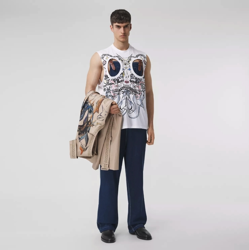 Burberry春夏2021推男士挖空露點T恤!索價HK$4,900火速售罄