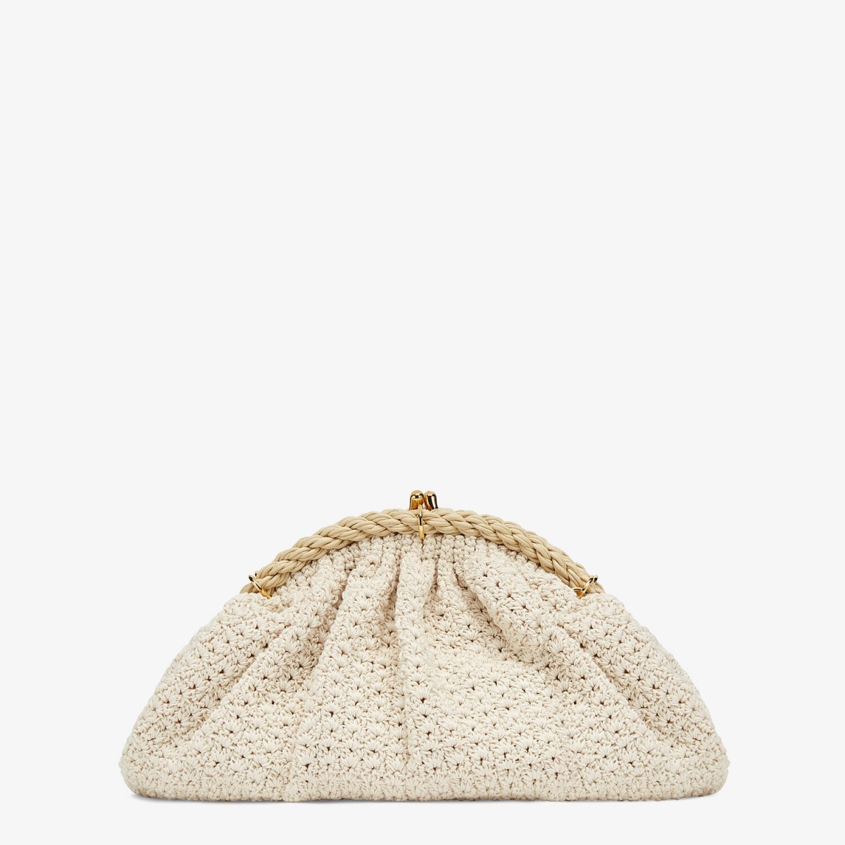 Fendi 2021春夏純白蕾絲手袋,刺繡花朵洋溢浪漫情懷,夢幻到令人難以抗拒!