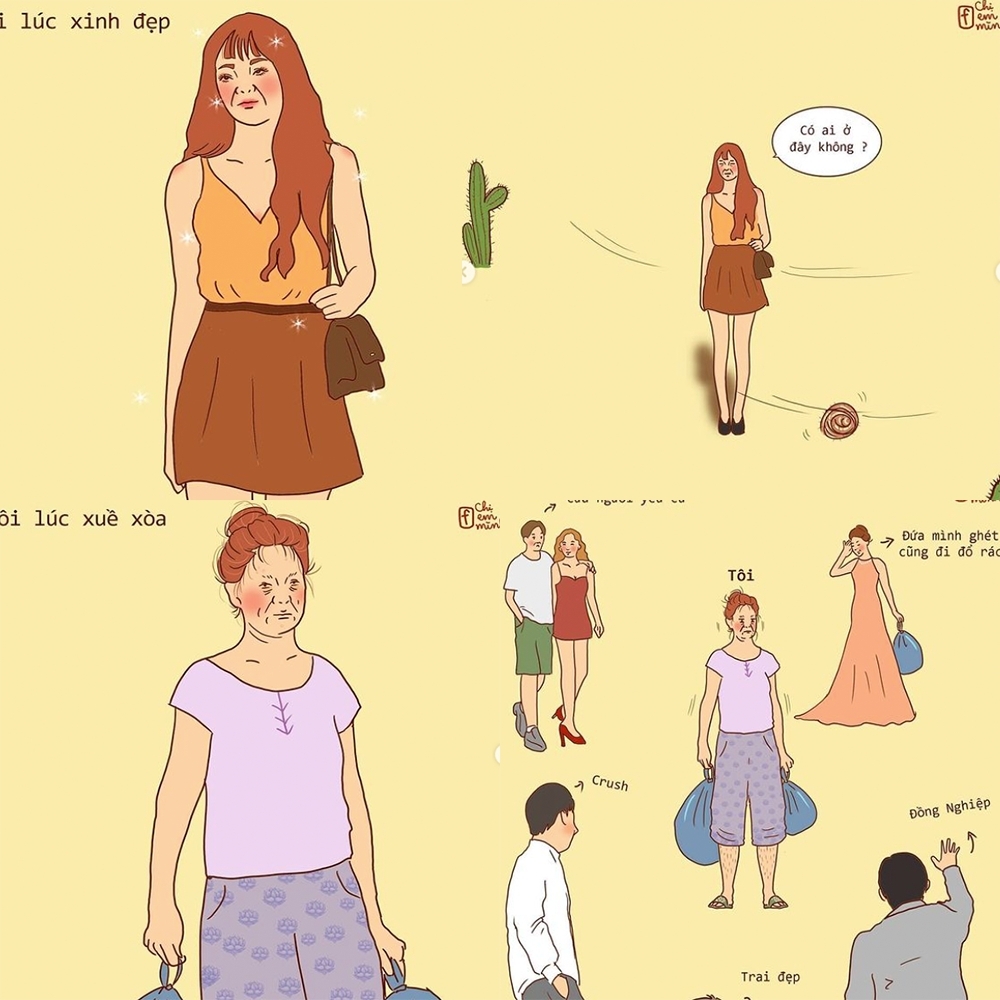 女生穿著殘舊睡衣和拖鞋的麻甩打扮，就一定會遇到舊情人！這個該死的時刻讓不少女生都十分崩潰！