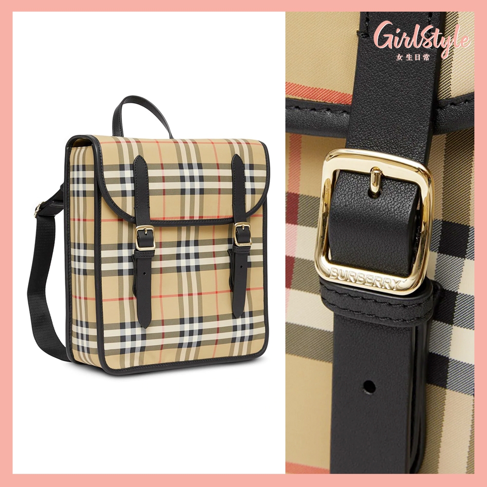 Burberry Kids Nova check ECONYL® satchel backpack HK$5,300