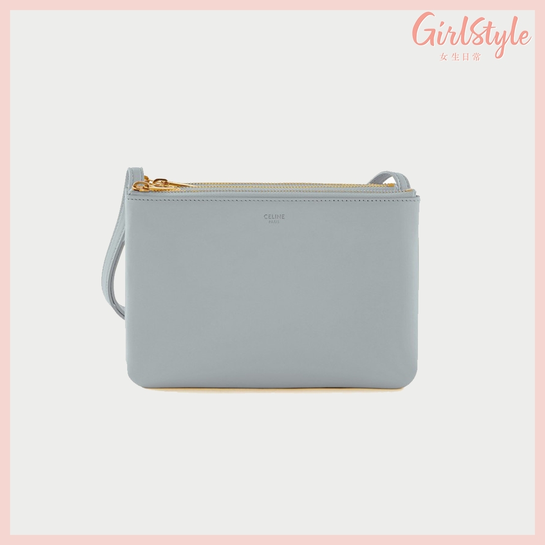 【粉嫩系名牌手袋2021】CELINE Trio small bag in smooth lambskin