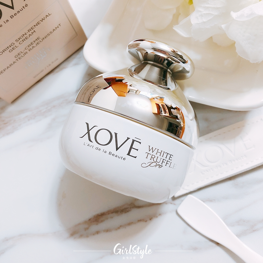 【面膜推薦香港】XOVĒ 活肌修護水凝霜的白松露活性因子配合複合維他命精華,以觸膚化水的水潤質感
