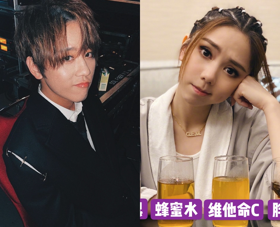 姜濤在換上一頭齊蔭長髮後竟然與金魚嘴GEM有幾分相似？