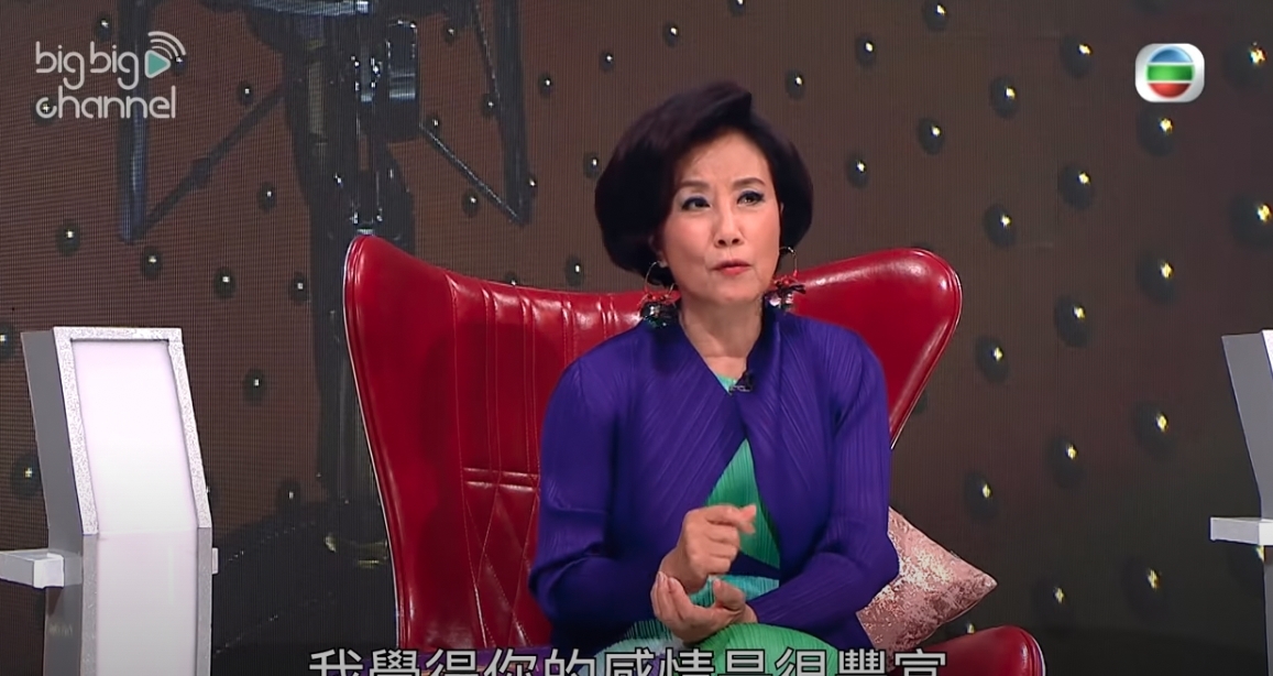 好聲好戲-馮盈盈-王祖藍|汪明荃(阿姐)就欣賞馮盈盈的演出,讚她表現投入,感情表現雖然豐富,但可能有點用錯了