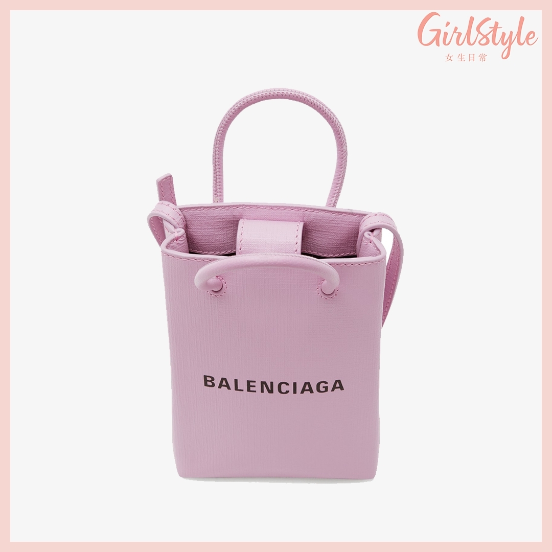 名牌手機袋2021|BALENCIAGA 還有另外這款甜美的粉紫色,約會時帶上它增加戀愛泡泡氛圍