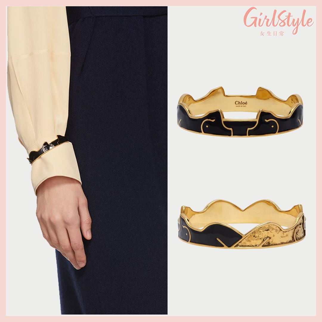 【名牌飾品2021】CHLOÉ Gold Frankie Bracelet