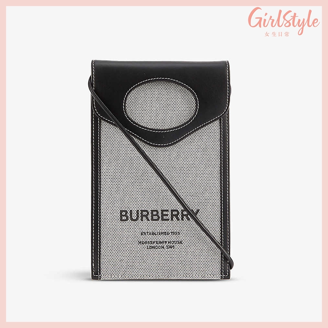 名牌手機袋2021|Burberry 以英倫風的格紋設計最為經典,不過這次的手機袋為你帶來小驚喜,走上現代且型格的路線
